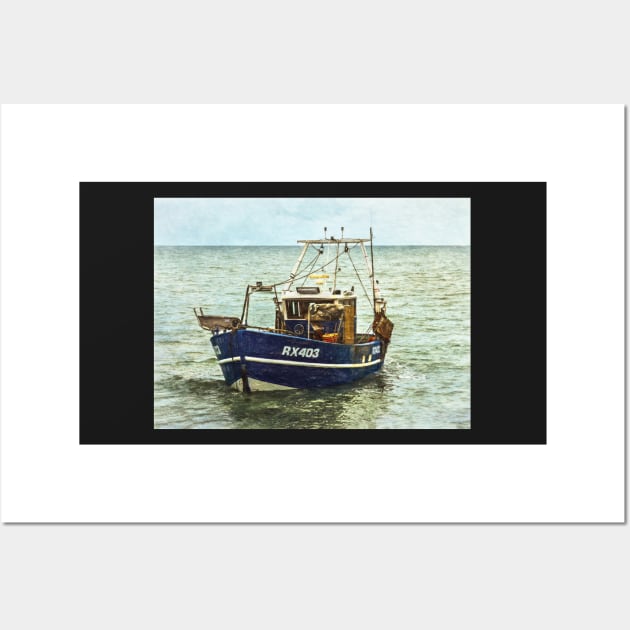 Fishing Boat Leaving the Beach Wall Art by IanWL